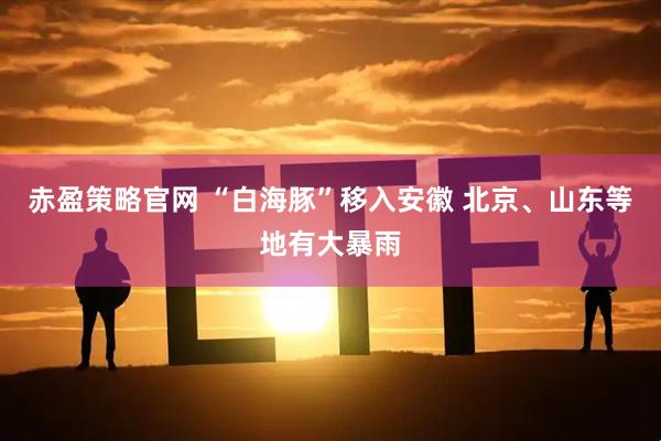赤盈策略官网 “白海豚”移入安徽 北京、山东等地有大暴雨