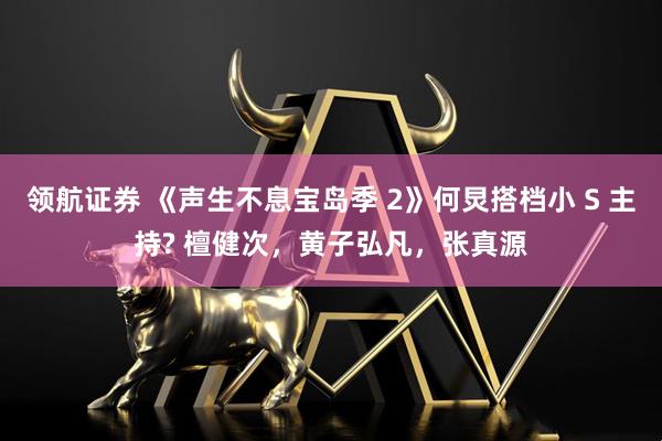 领航证券 《声生不息宝岛季 2》何炅搭档小 S 主持? 檀健次，黄子弘凡，张真源